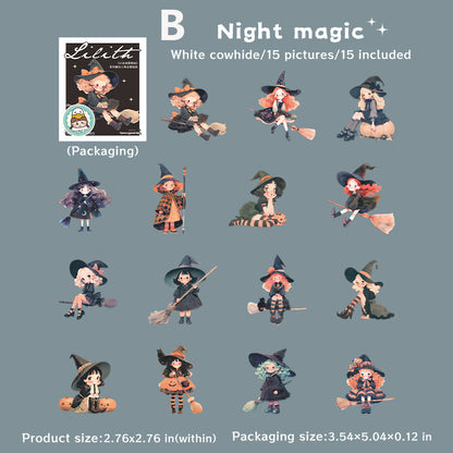 The Little Witch Lilith Sticker 15pcs