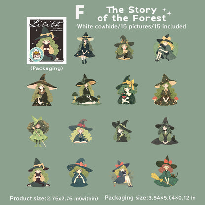 The Little Witch Lilith Sticker 15pcs