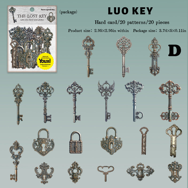 The Lost Key Sticker 20pcs