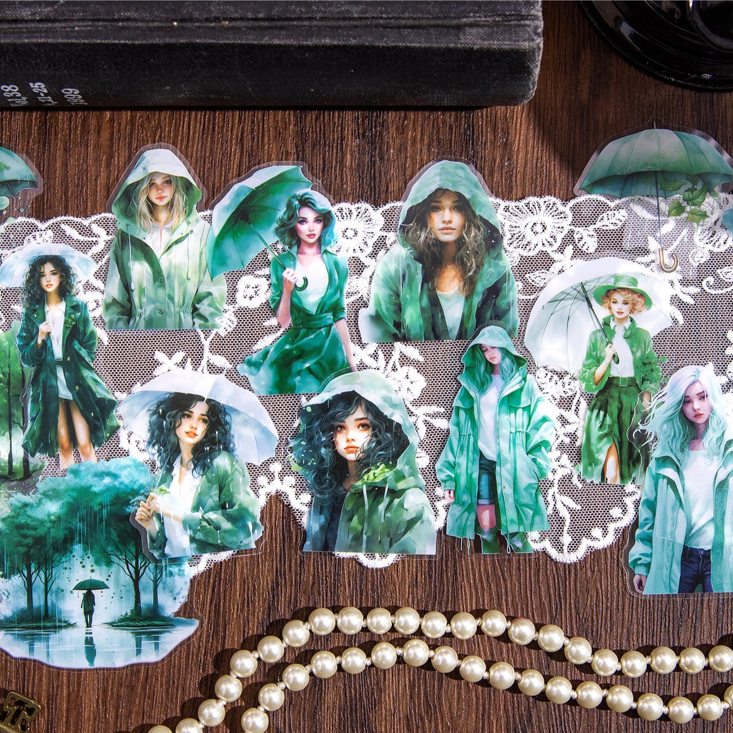 The Misty Rain Is Long Stickers 30pcs