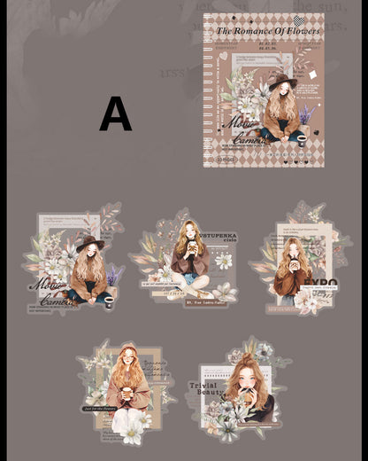 The Romance Of A Bouquet Sticker 10pcs