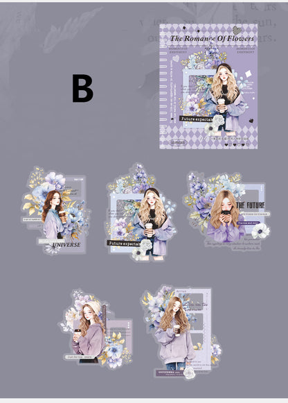 The Romance Of A Bouquet Sticker 10pcs
