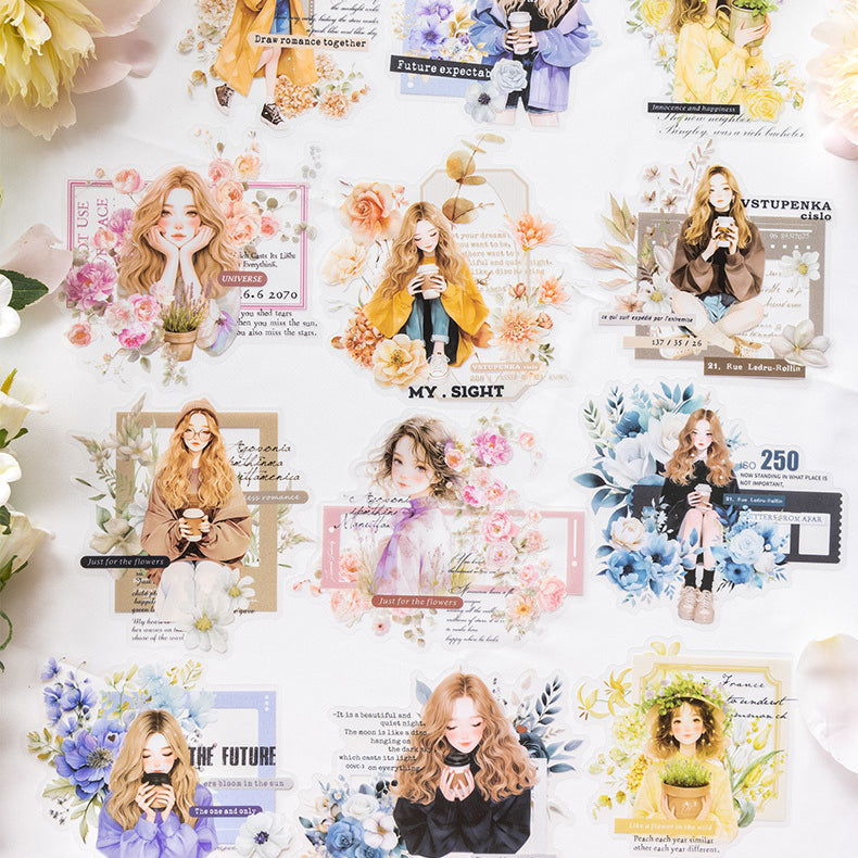 The Romance Of A Bouquet Sticker 10pcs