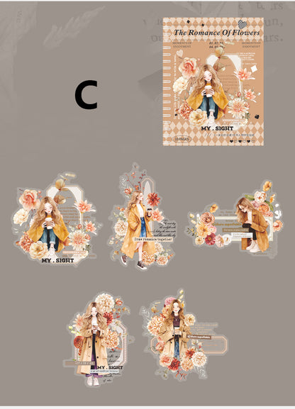The Romance Of A Bouquet Sticker 10pcs