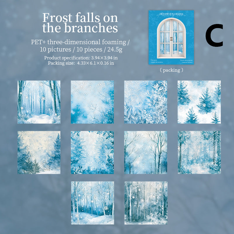 The Snow Outside The Window 10pcs