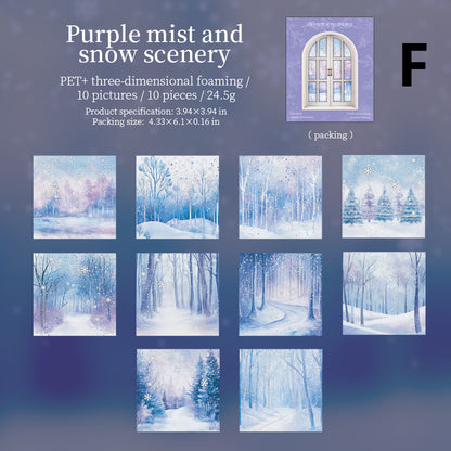 The Snow Outside The Window 10pcs