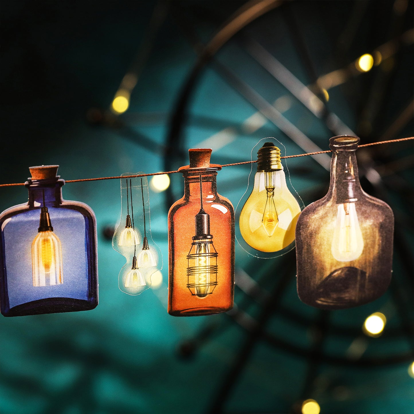 The Starlight in The Bottle Stickers 15pcs