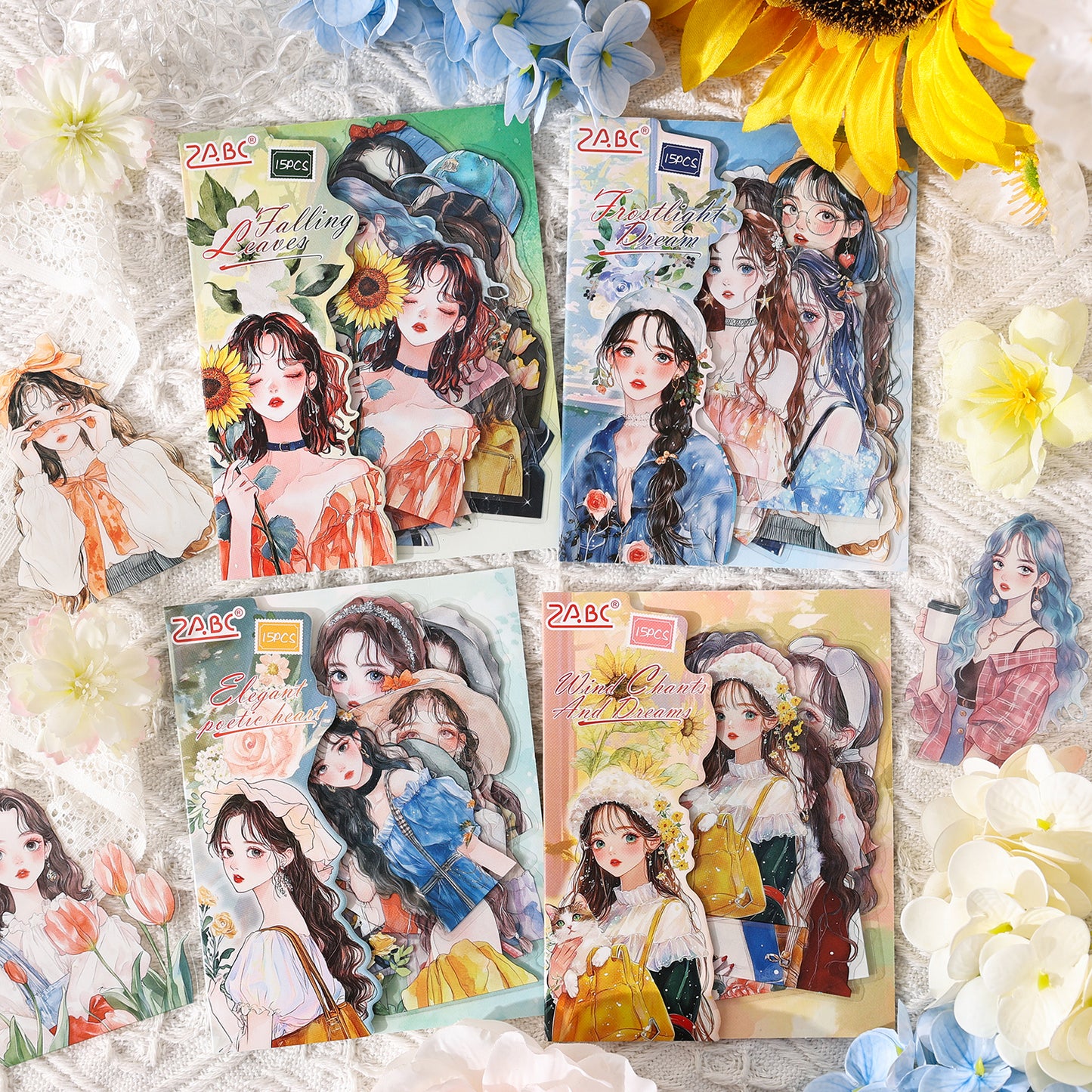The Stars Reflect The Moon Girl Sticker 15pcs