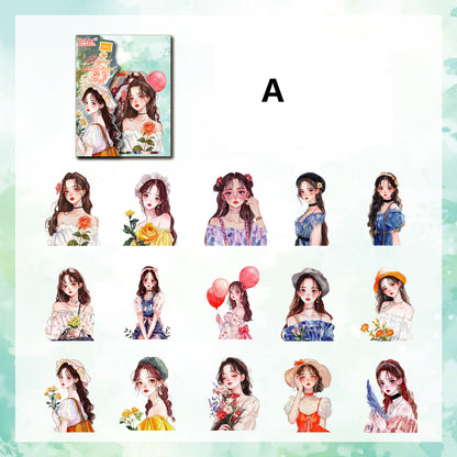 The Stars Reflect The Moon Girl Sticker 15pcs