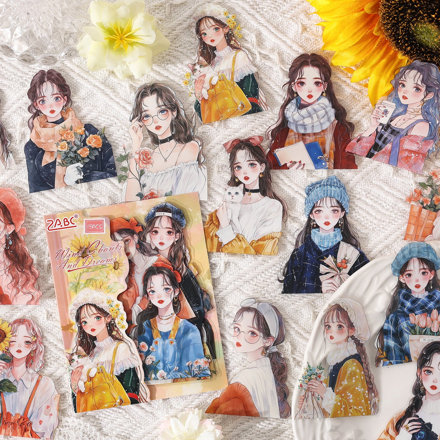 The Stars Reflect The Moon Girl Sticker 15pcs