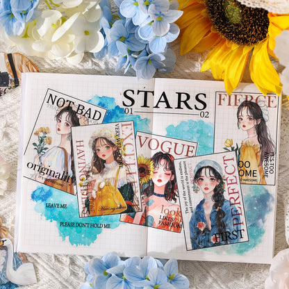 The Stars Reflect The Moon Girl Sticker 15pcs