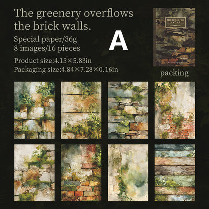 The Touch of Nature Paper 16pcs