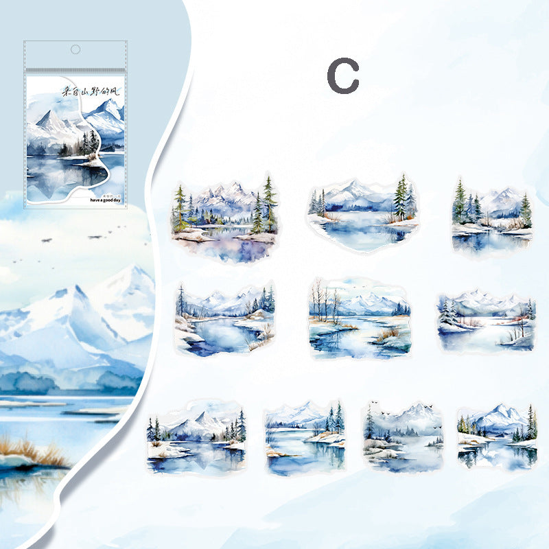 The Wind From The Mountains Stickers 10pcs