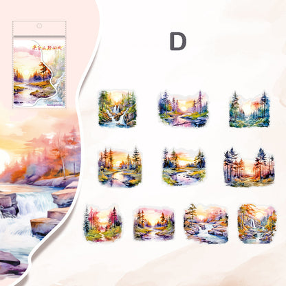 The Wind From The Mountains Stickers 10pcs