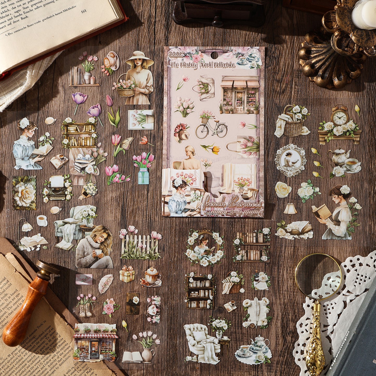 The World Collect Stamps Stickers 6pcs