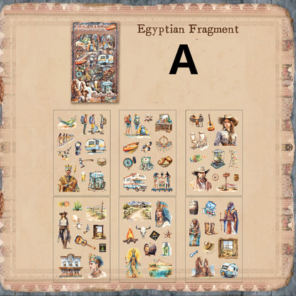 The World Collect Stamps Stickers 6pcs