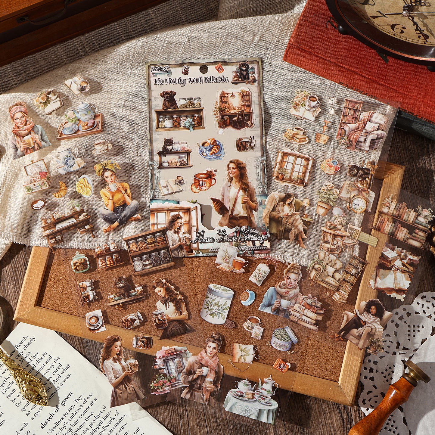 The World Collect Stamps Stickers 6pcs