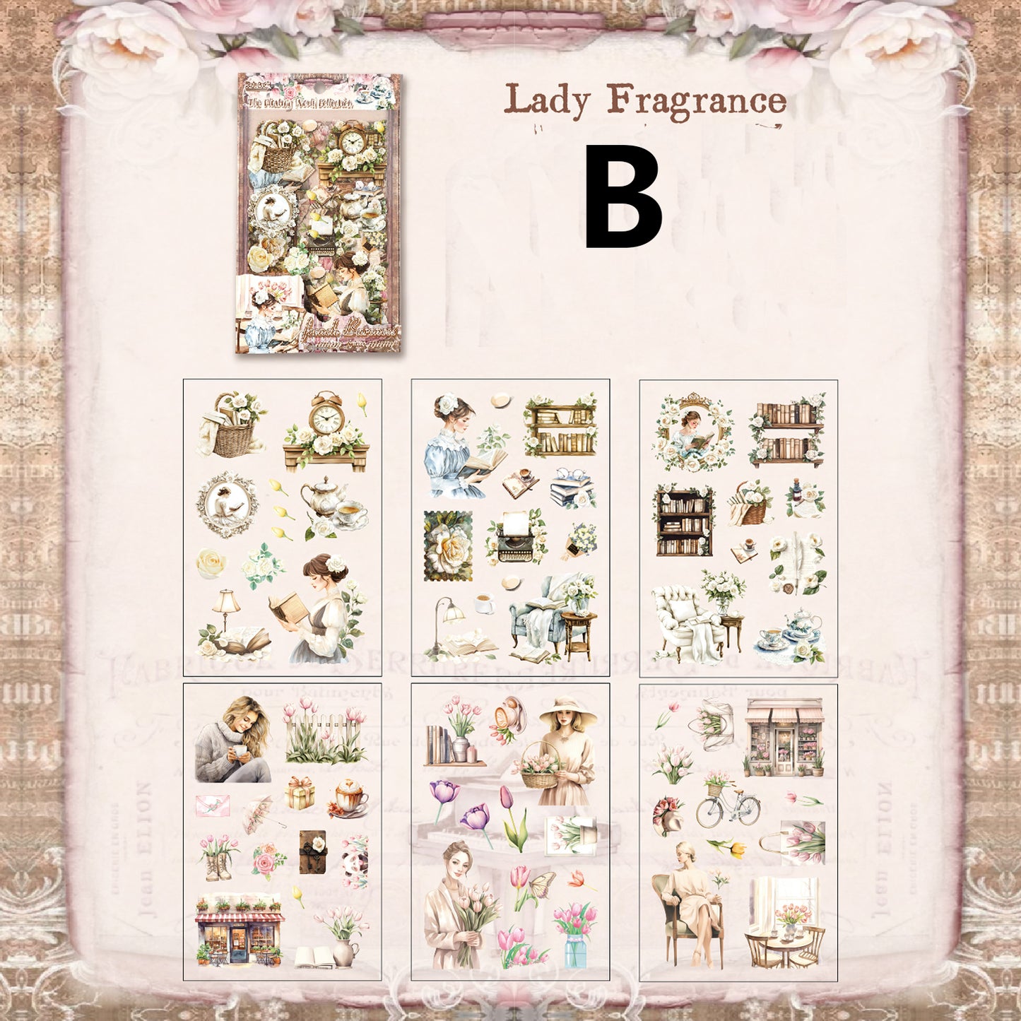 The World Collect Stamps Stickers 6pcs