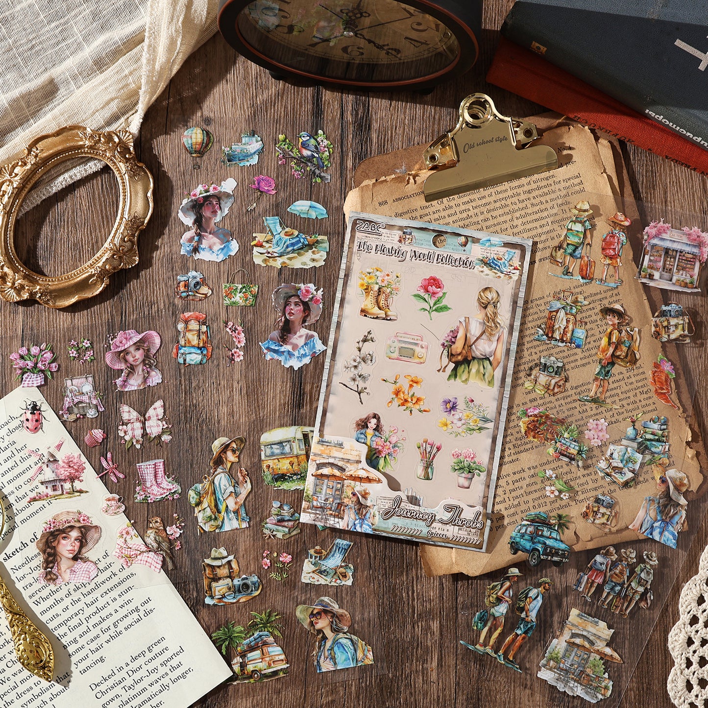 The World Collect Stamps Stickers 6pcs