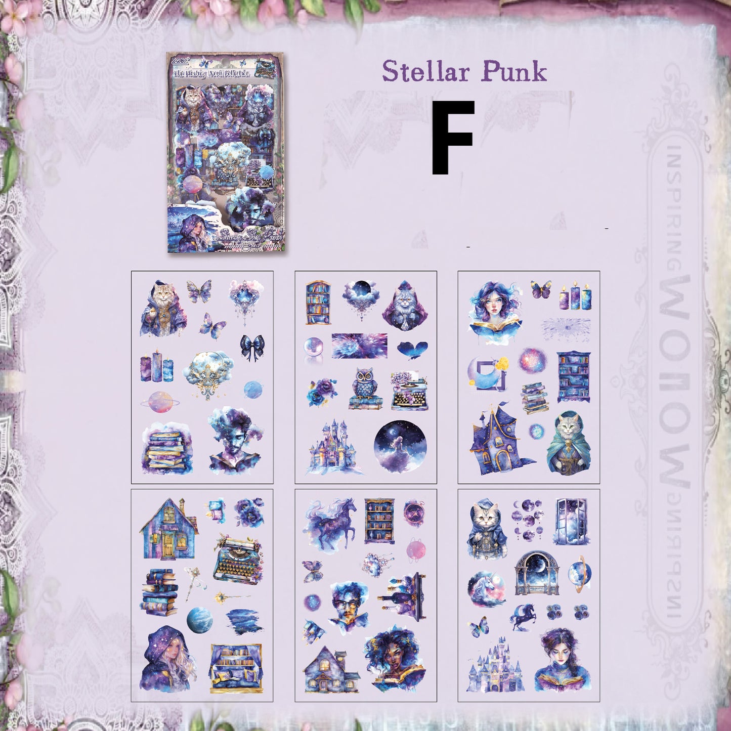 The World Collect Stamps Stickers 6pcs