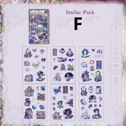 The World Collect Stamps Stickers 6pcs