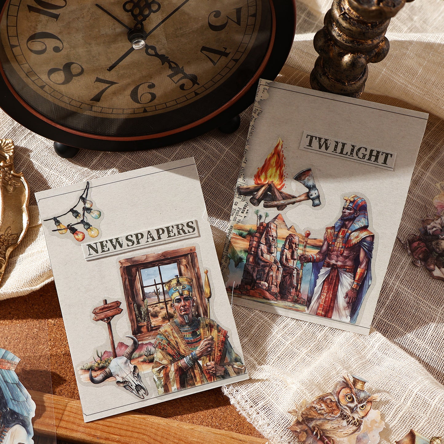 The World Collect Stamps Stickers 6pcs