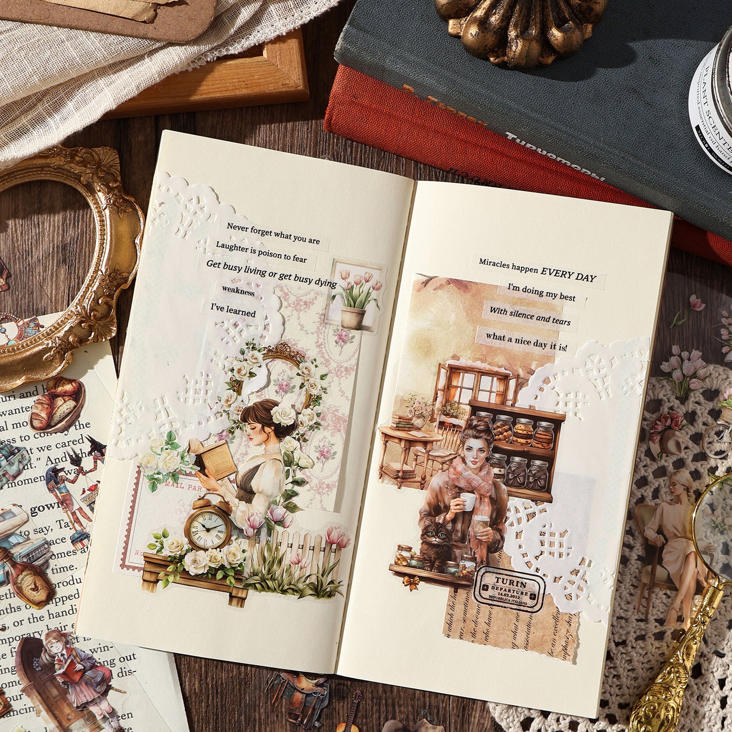 The World Collect Stamps Stickers 6pcs