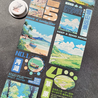 9.5cm*2m The World Tape