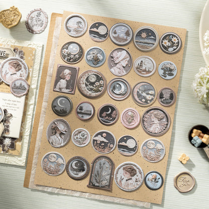 The World Within The Fire Lacquer Sticker 100pcs