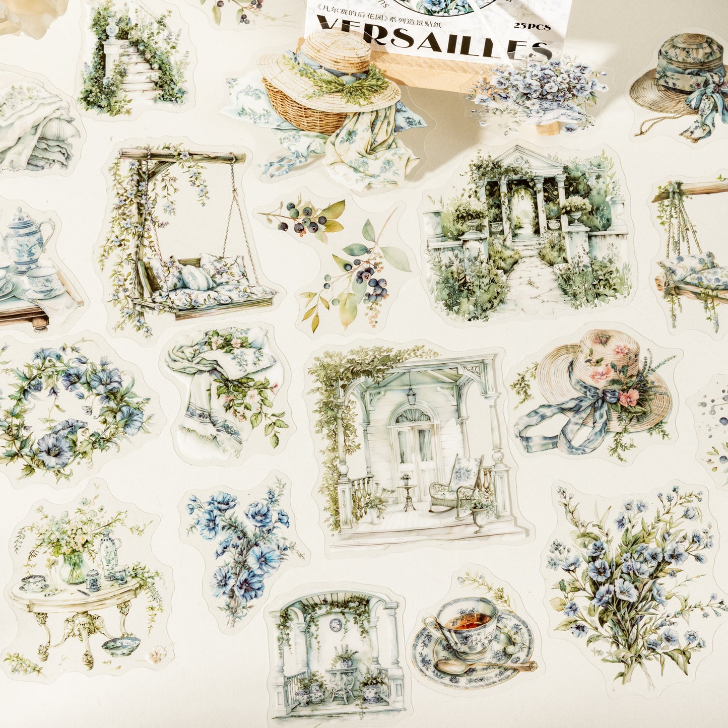 The back garden of Versailles Sticker 25pcs