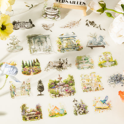 The back garden of Versailles Sticker 25pcs