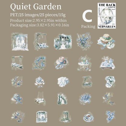 The back garden of Versailles Sticker 25pcs