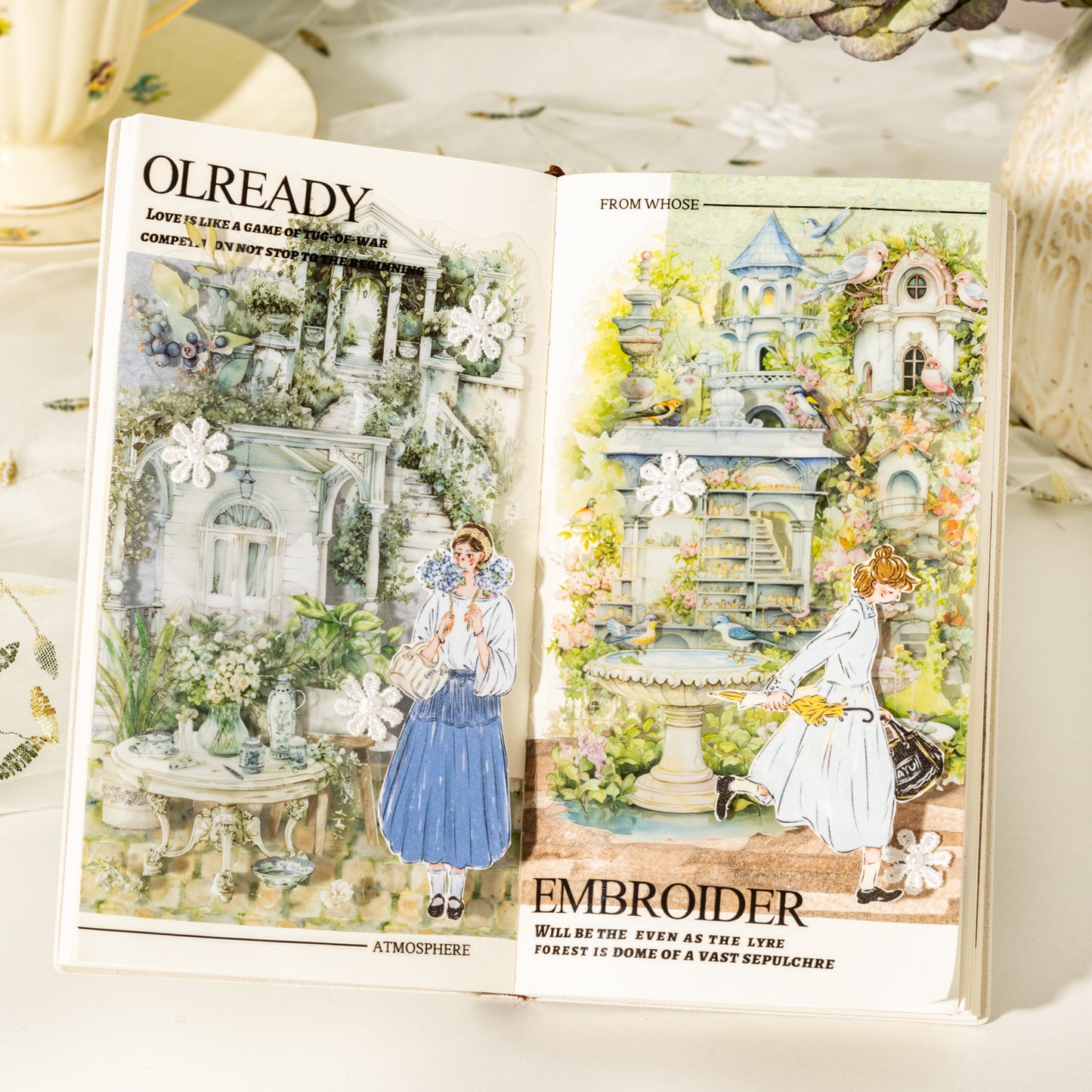 The back garden of Versailles Sticker 25pcs