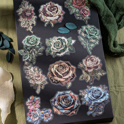 The Fabric Has A Pattern Sticker 16pcs