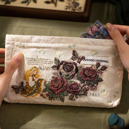 The Fabric Has A Pattern Sticker 16pcs