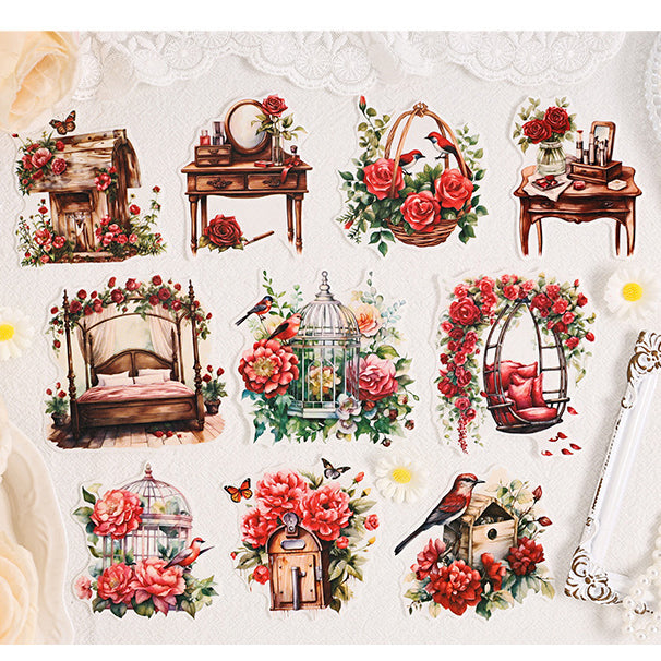 The Flowers Are Beautiful Sticker 10pcs