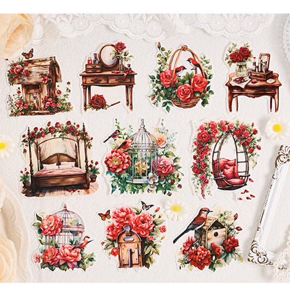 The Flowers Are Beautiful Sticker 10pcs
