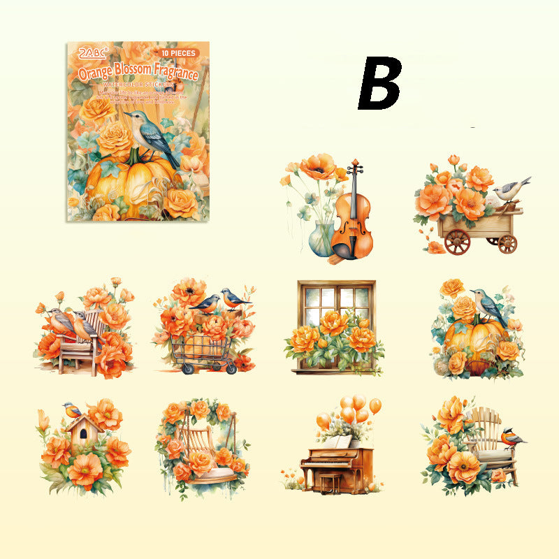 The Flowers Are Beautiful Sticker 10pcs