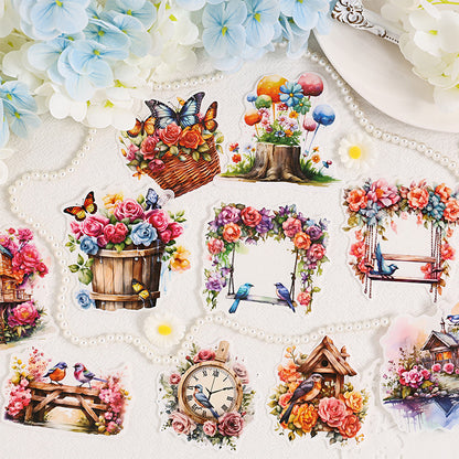 The Flowers Are Beautiful Sticker 10pcs