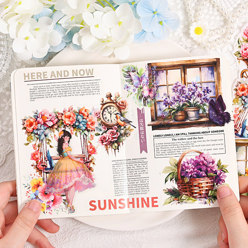 The Flowers Are Beautiful Sticker 10pcs