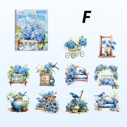 The Flowers Are Beautiful Sticker 10pcs