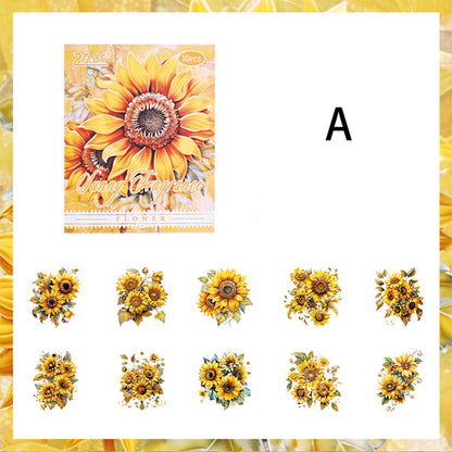 The Flowers Are Full Bloom Sticker 10pcs