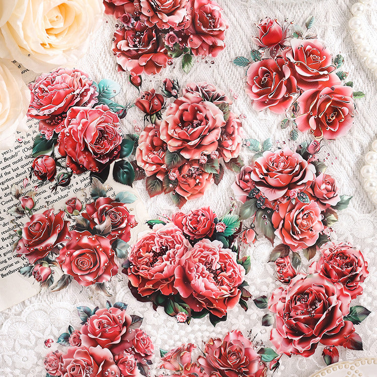 The Flowers Are Full Bloom Sticker 10pcs