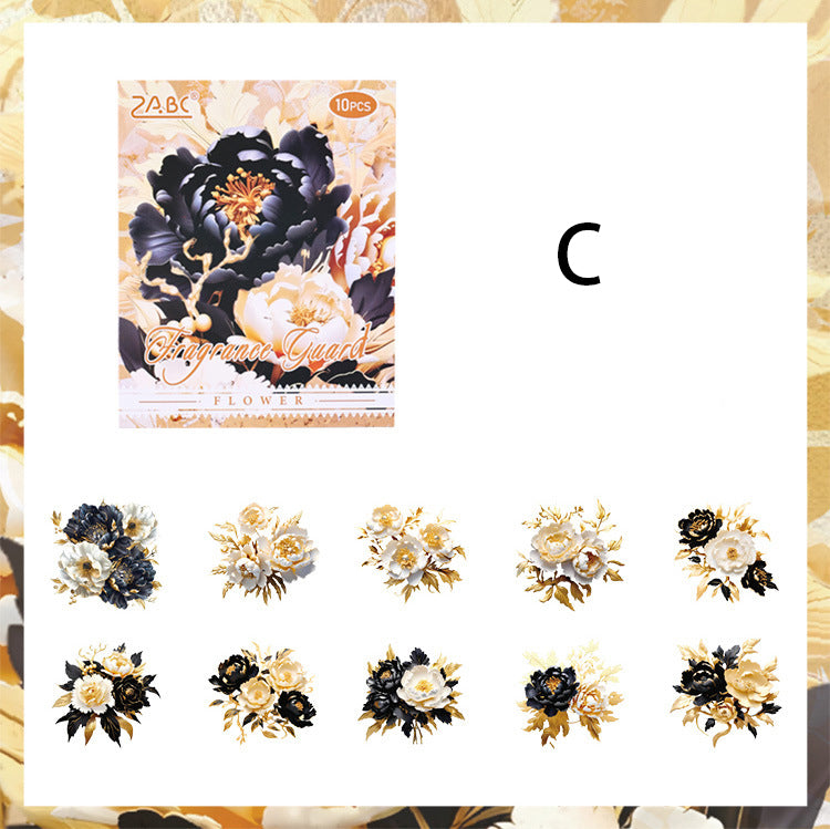 The Flowers Are Full Bloom Sticker 10pcs