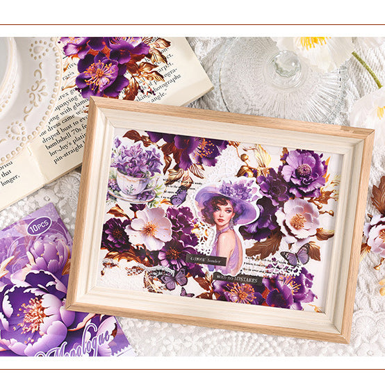 The Flowers Are Full Bloom Sticker 10pcs