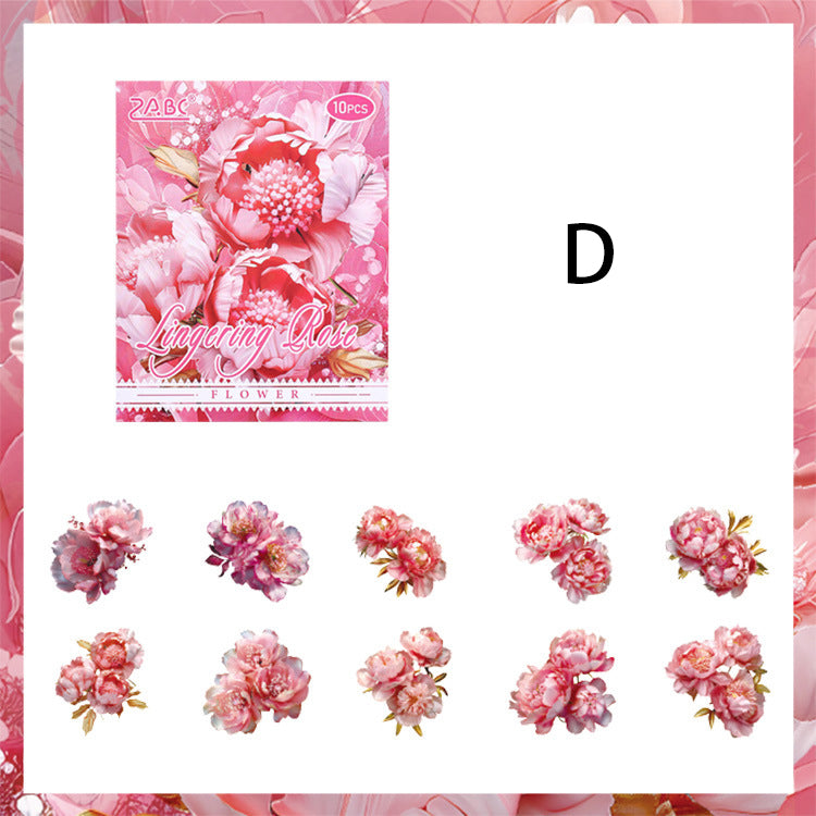 The Flowers Are Full Bloom Sticker 10pcs