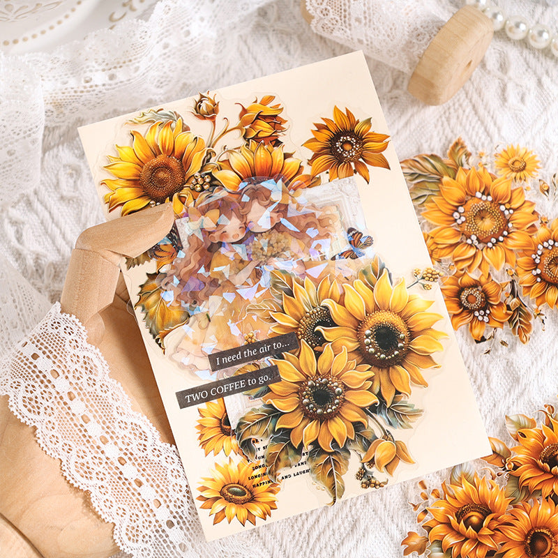 The Flowers Are Full Bloom Sticker 10pcs