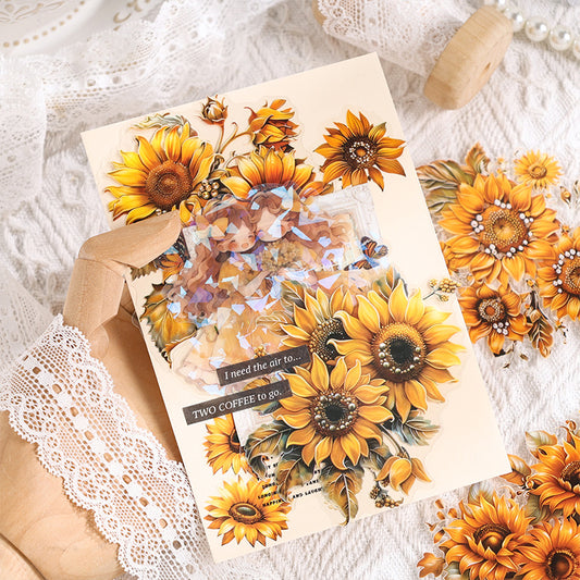 The Flowers Are Full Bloom Sticker 10pcs
