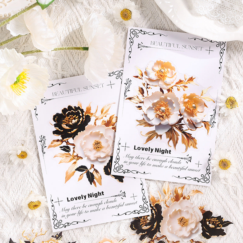 The Flowers Are Full Bloom Sticker 10pcs