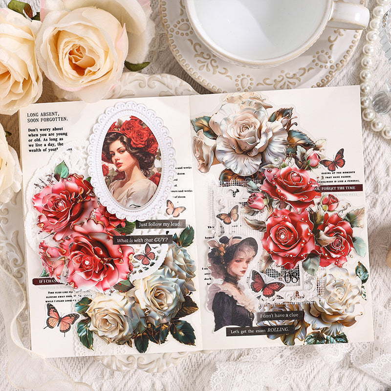 The Flowers Are Full Bloom Sticker 10pcs